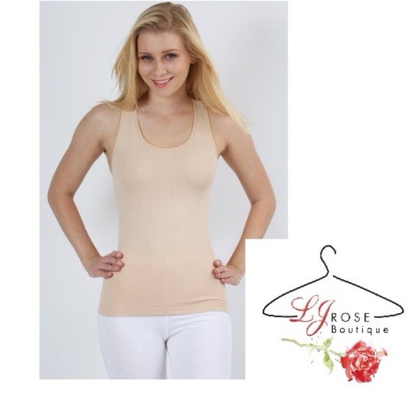 Athletic Racerback Tank Top Taupe / Nude - Picture 1 of 2